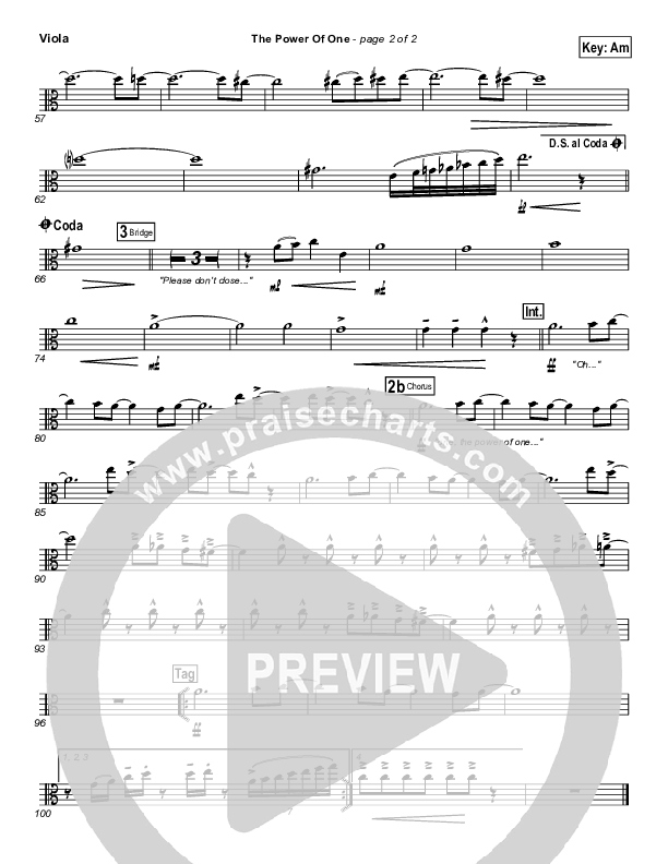 The Power of One Viola (Israel Houghton)