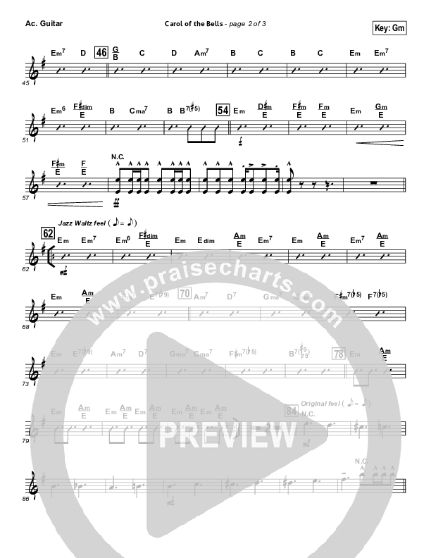 Carol Of The Bells (Instrumental) Acoustic Guitar (John Wasson)