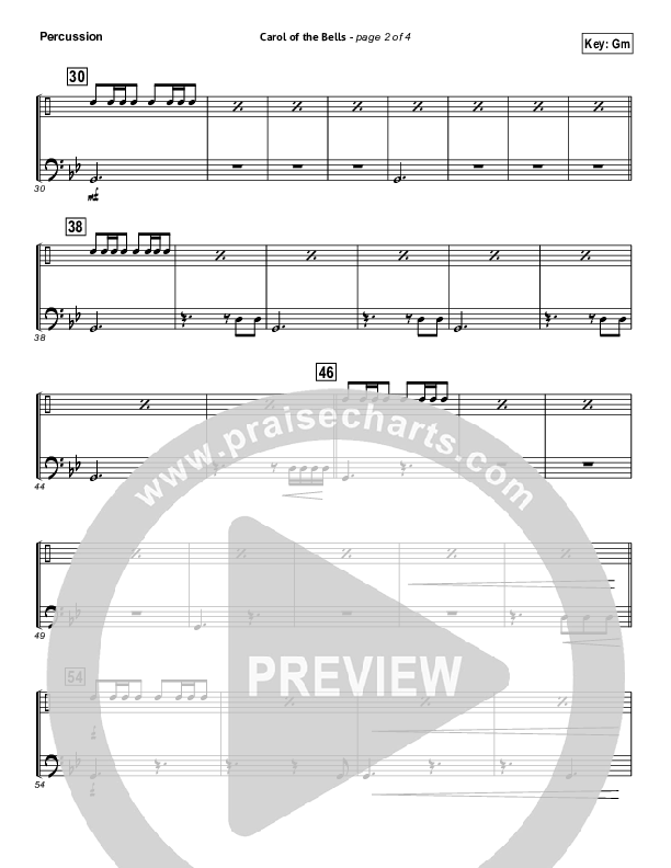 Carol Of The Bells (Instrumental) Percussion (John Wasson)