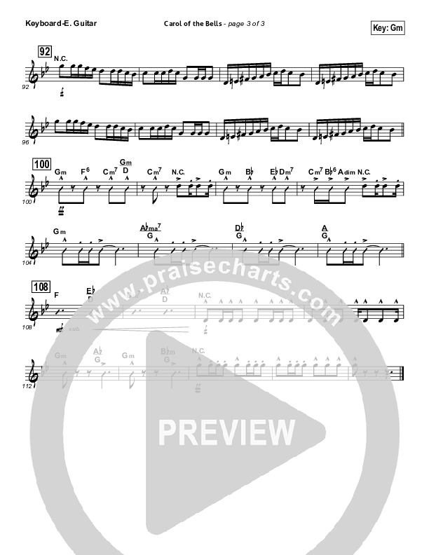 Carol Of The Bells (Instrumental) Synth (John Wasson)