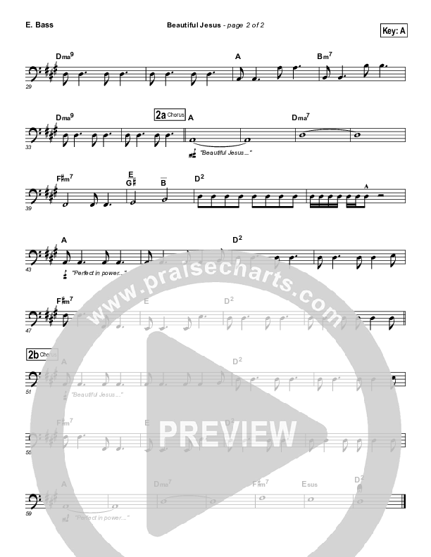 Beautiful Jesus Bass Guitar (Kristian Stanfill)