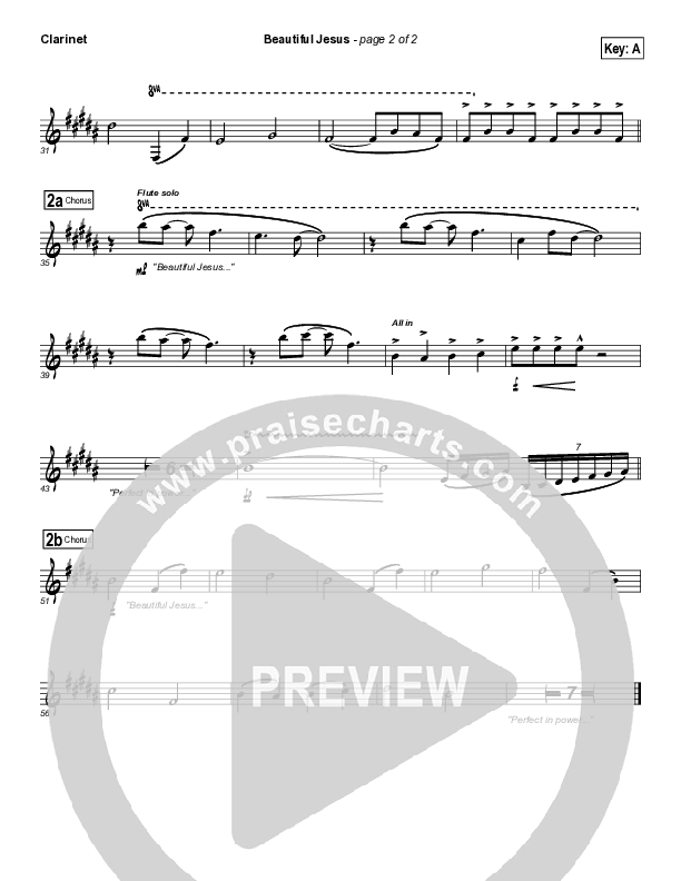 Beautiful Jesus Clarinet (Kristian Stanfill)