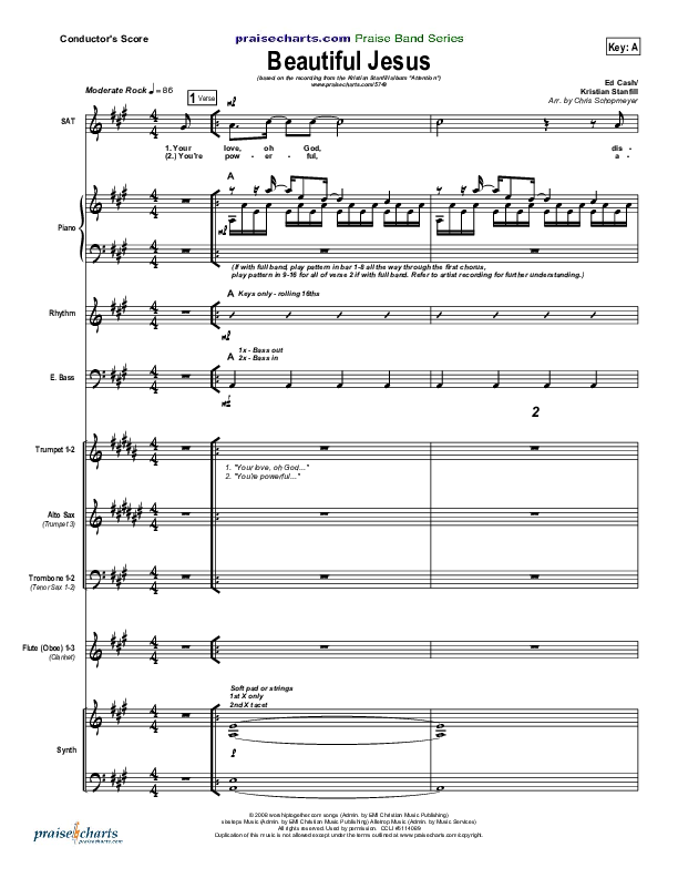 Beautiful Jesus Conductor's Score (Kristian Stanfill)