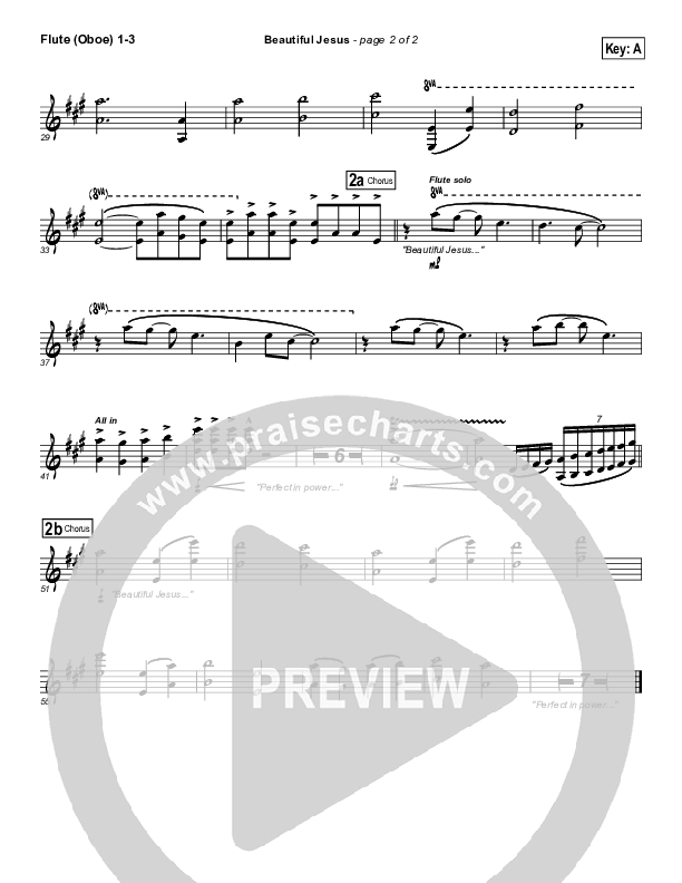 Beautiful Jesus Flute/Oboe 1/2/3 (Kristian Stanfill)