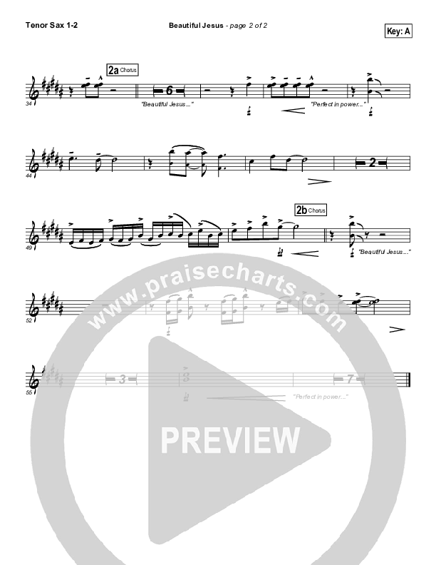 Beautiful Jesus Tenor Sax 1/2 (Kristian Stanfill)