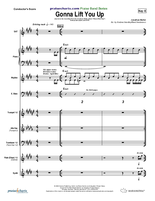 Gonna Lift You Up Praise Band (Jonathan Butler)