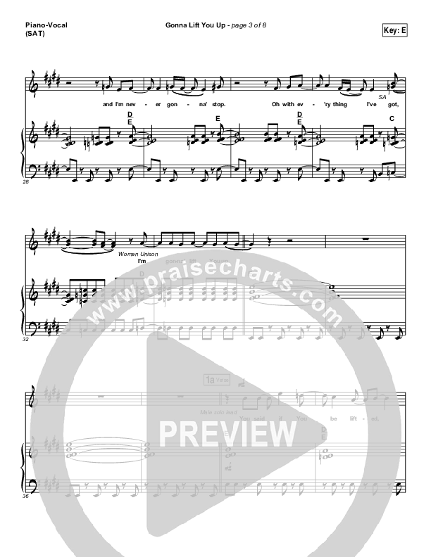 Gonna Lift You Up Piano/Vocal & Lead (Jonathan Butler)