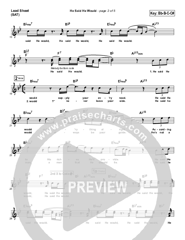 He Said He Would Lead (SAT) (Jonathan Butler)