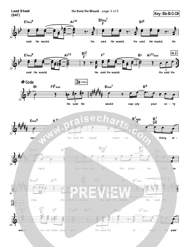 He Said He Would Lead (SAT) (Jonathan Butler)