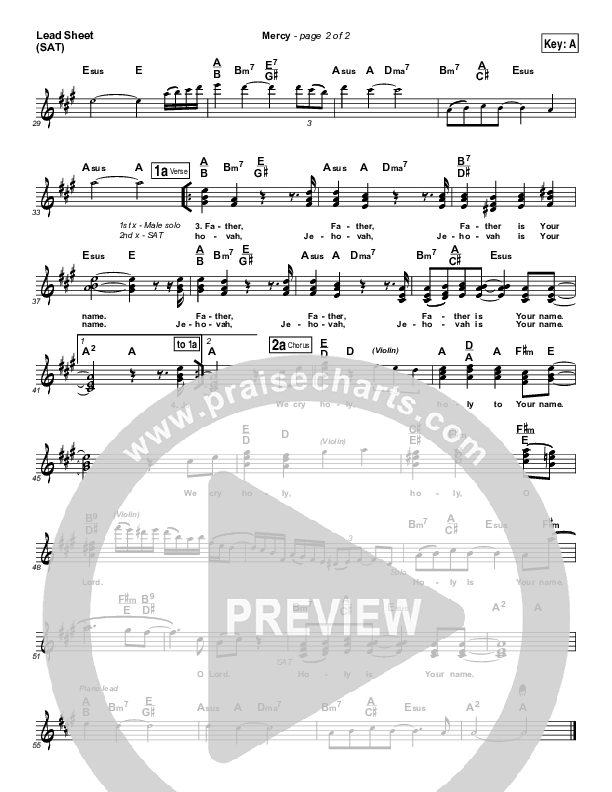 Mercy Lead (SAT) (Jonathan Butler)