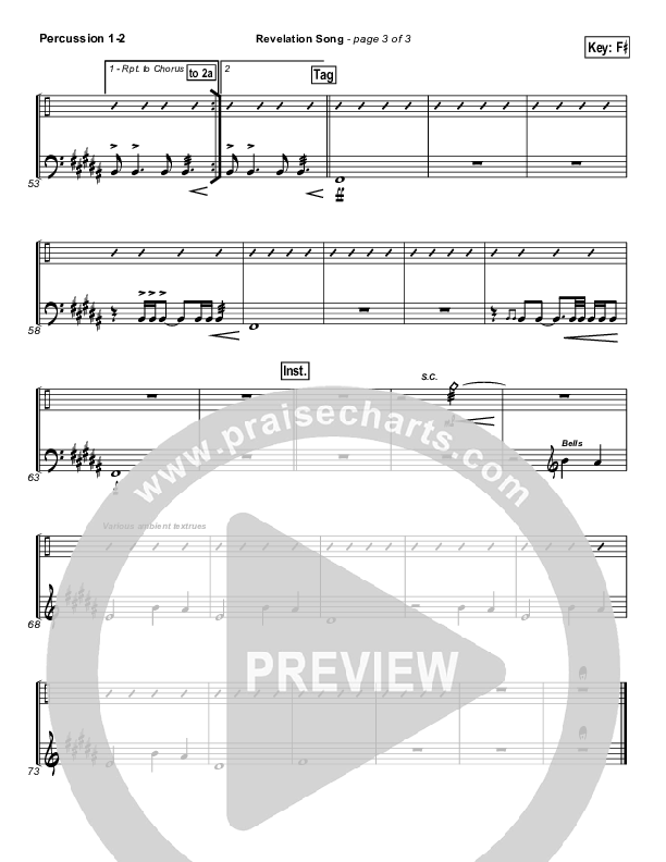 Revelation Song Percussion 1/2 (Phillips Craig & Dean)