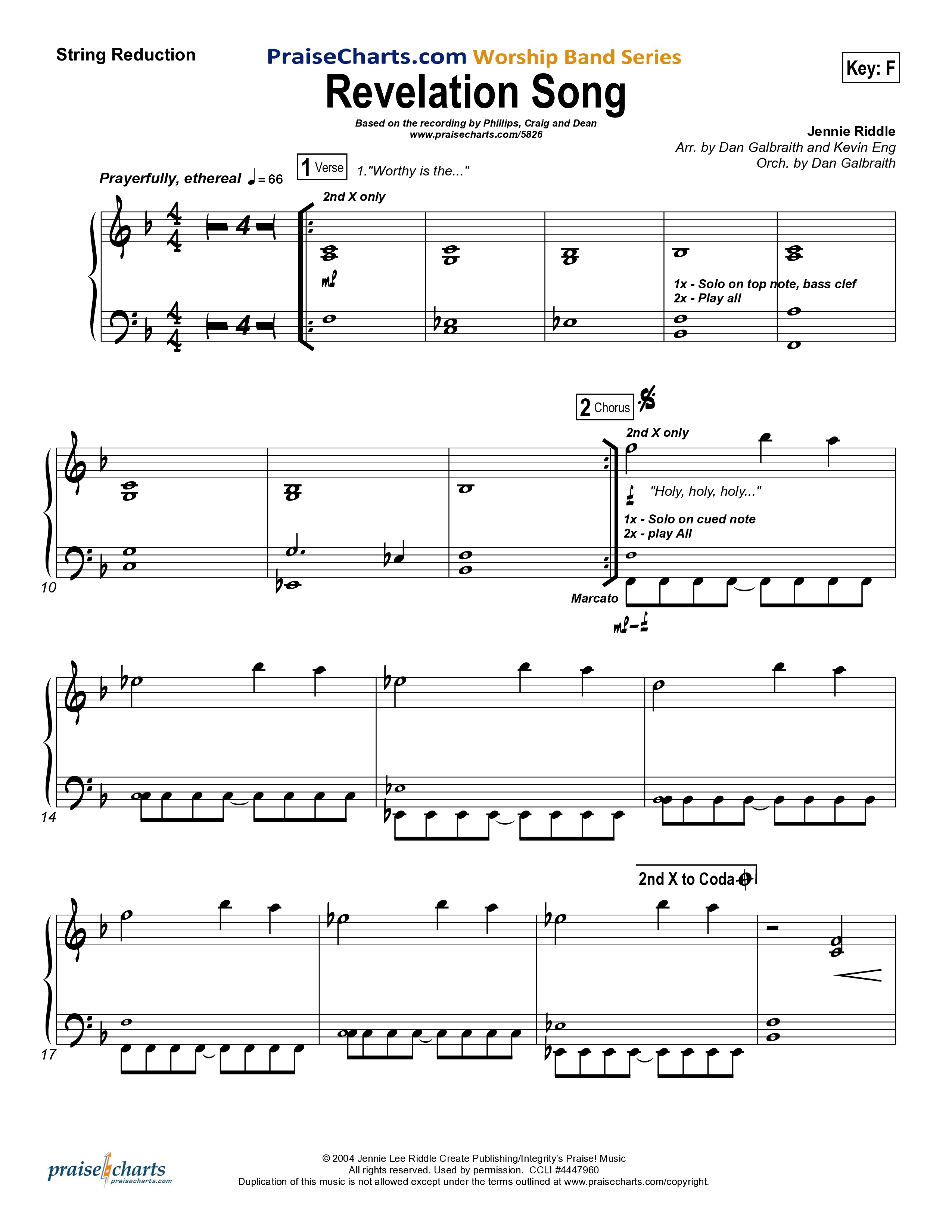 Revelation Song String Reduction (Phillips Craig & Dean)