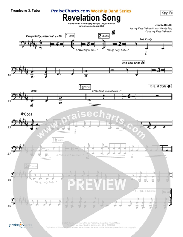 Revelation Song Trombone 3/Tuba (Phillips Craig & Dean)