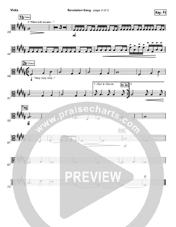 Revelation Song Viola (Phillips Craig & Dean)