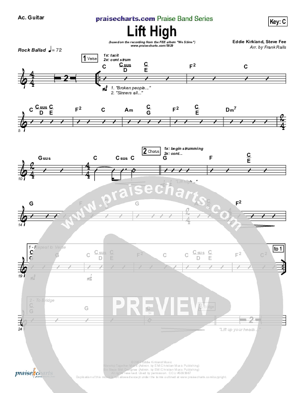 Lift High Acoustic Guitar (FEE Band)