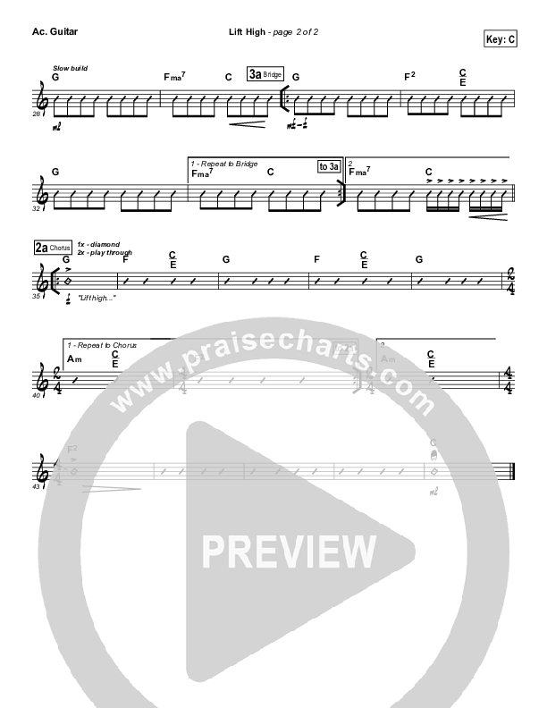 Lift High Acoustic Guitar (FEE Band)