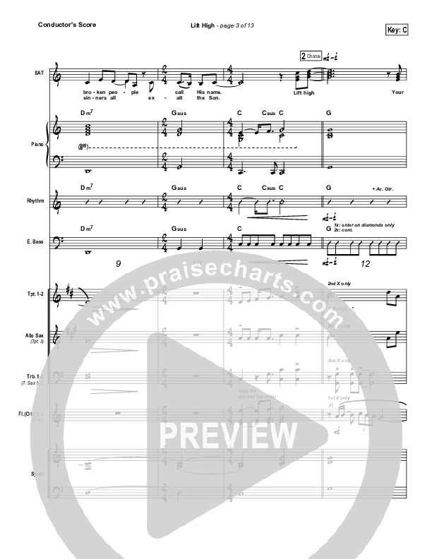 Lift High Conductor's Score (FEE Band)