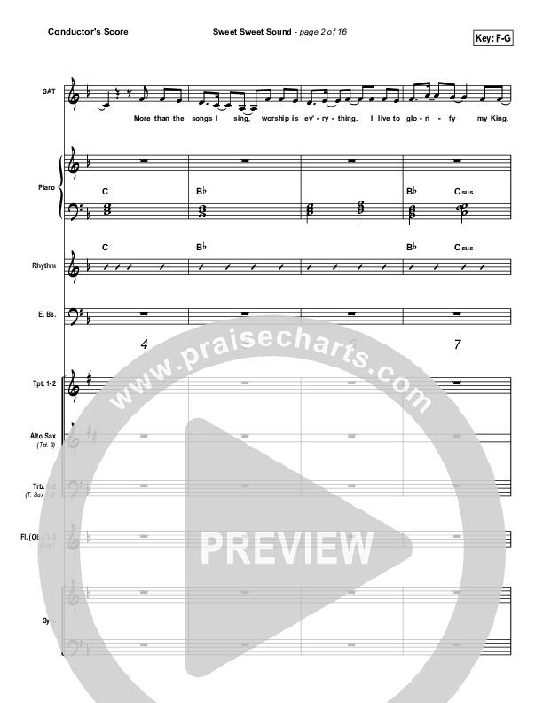 Sweet Sweet Sound Conductor's Score (Sarah Reeves)