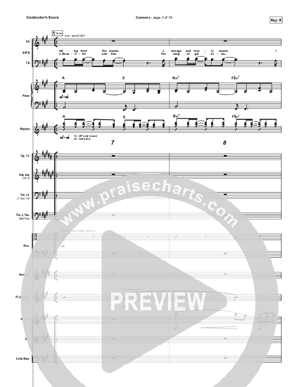 Cannons Conductor's Score (Phil Wickham)