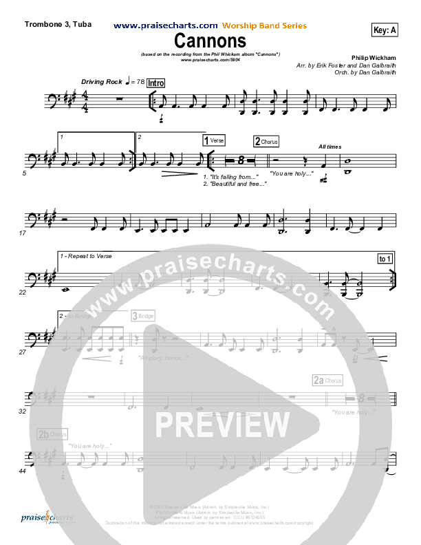 Cannons Trombone 3/Tuba (Phil Wickham)