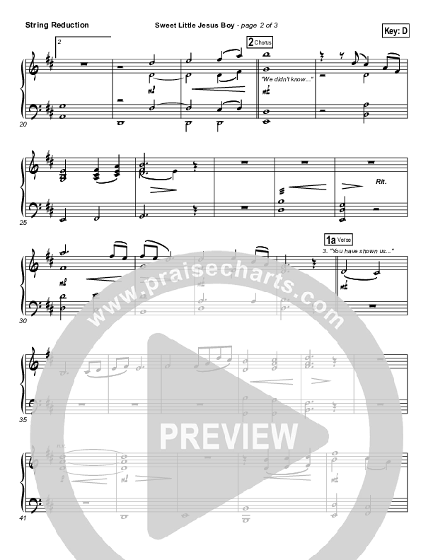 Sweet Little Jesus Boy Synth Strings (Casting Crowns)