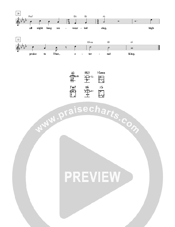 Doxology Lead Sheet (Don Poythress)