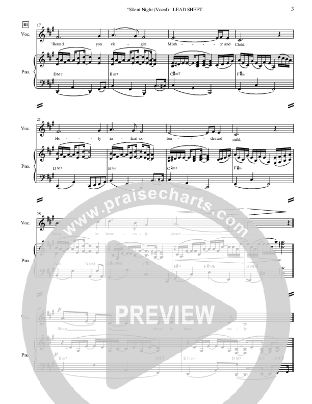 Silent Night Lead & Piano (Ric Flauding)