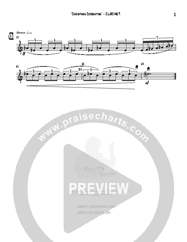 Christmas Coronation (with We Three Kings) (Instrumental) Clarinet (Ric Flauding)