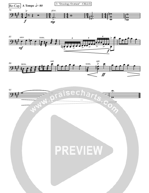 Doxology Overture (Instrumental) Cello (Ric Flauding)