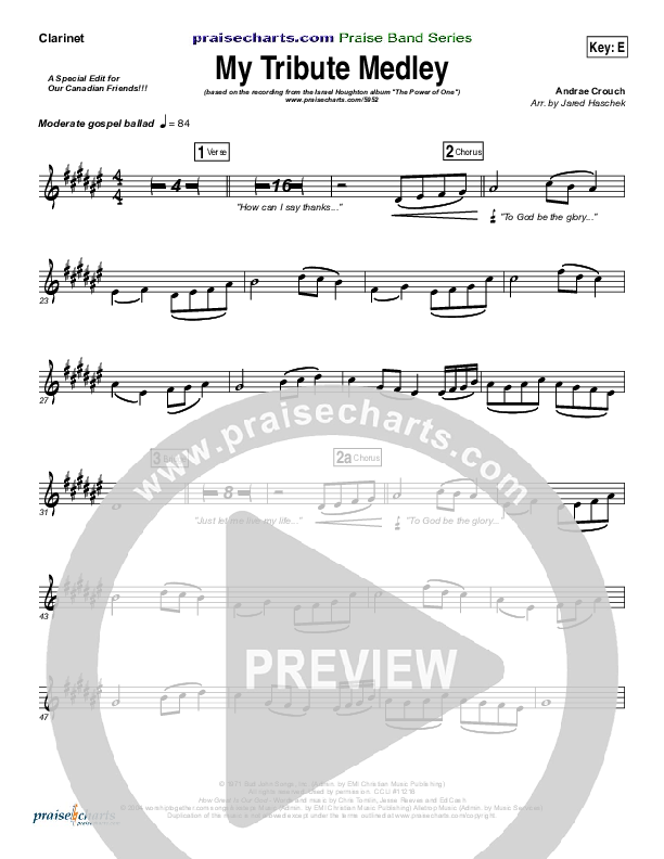 My Tribute Clarinet (Israel Houghton)