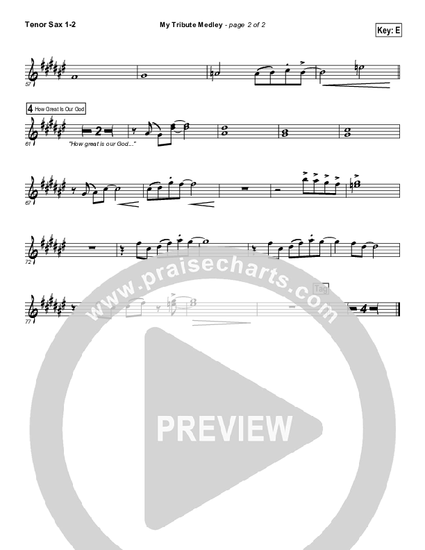 My Tribute Tenor Sax 1/2 (Israel Houghton)