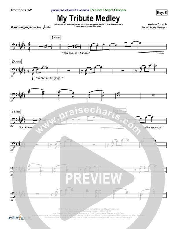 My Tribute Trombone 1/2 (Israel Houghton)