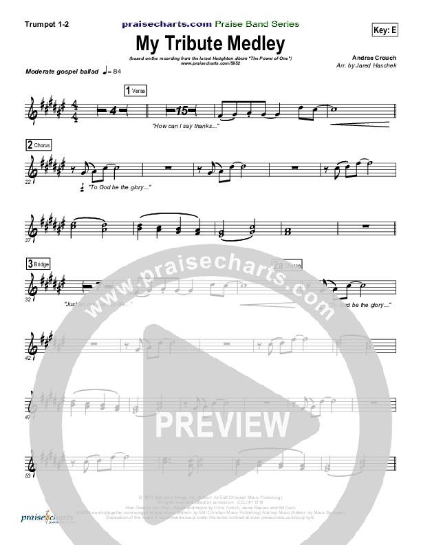 My Tribute Trumpet 1,2 (Israel Houghton)