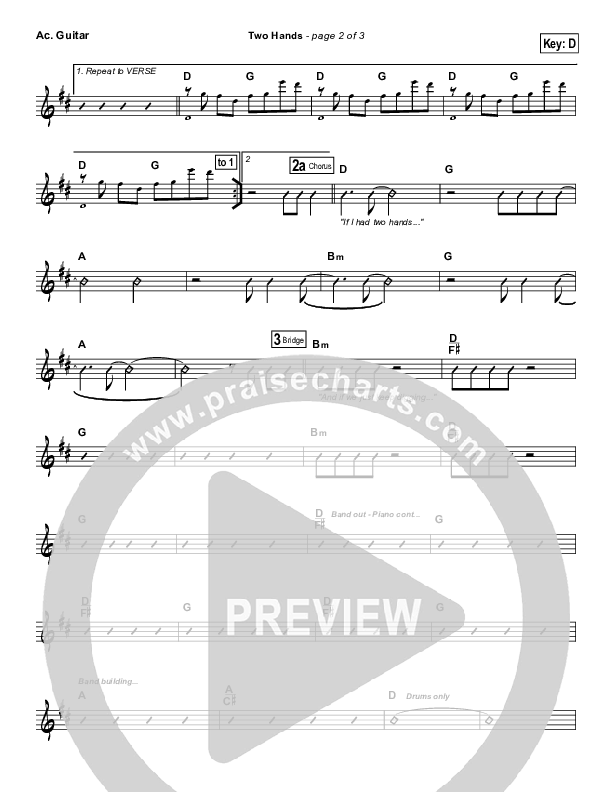 Two Hands Acoustic Guitar (Jars Of Clay)