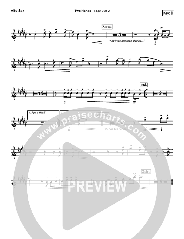 Two Hands Alto Sax (Jars Of Clay)