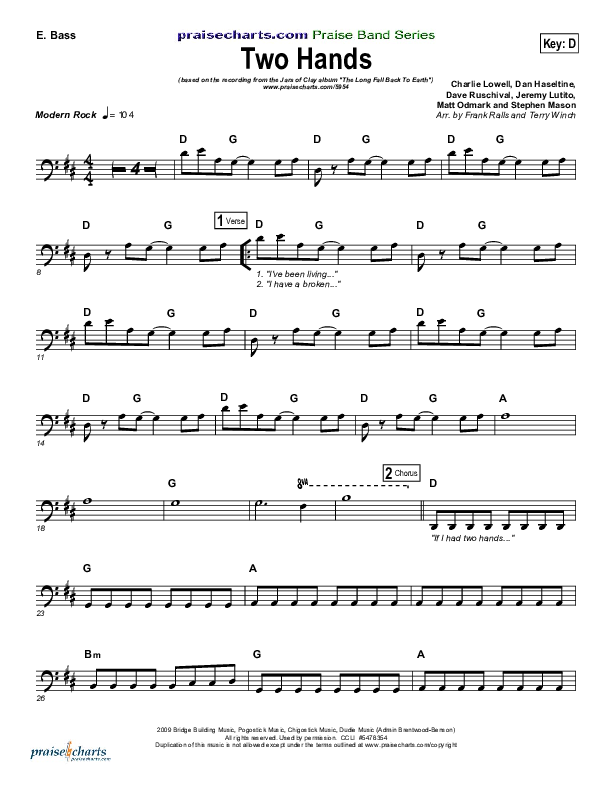 Two Hands Bass Guitar (Jars Of Clay)