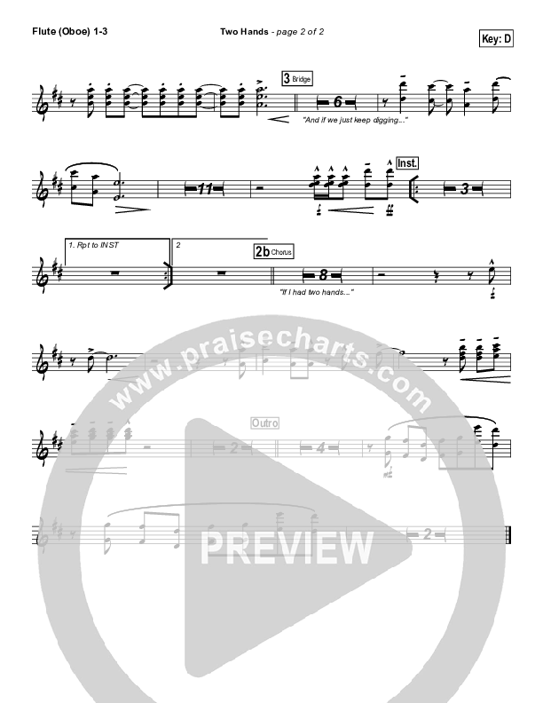 Two Hands Flute/Oboe 1/2/3 (Jars Of Clay)