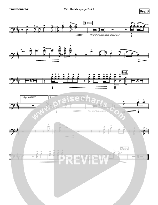 Two Hands Trombone 1/2 (Jars Of Clay)