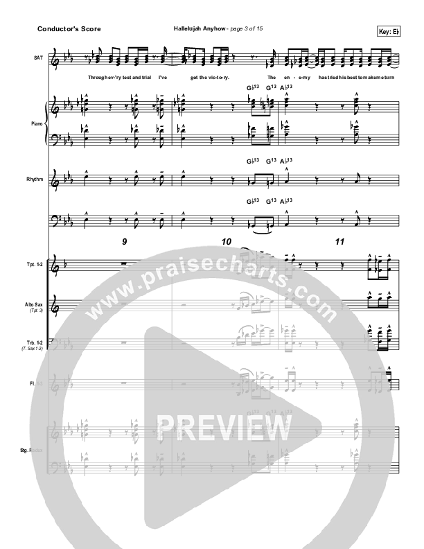 Hallelujah Anyhow Conductor's Score (Songs of Brooklyn Tabernacle Choir (PraiseCharts Edition))