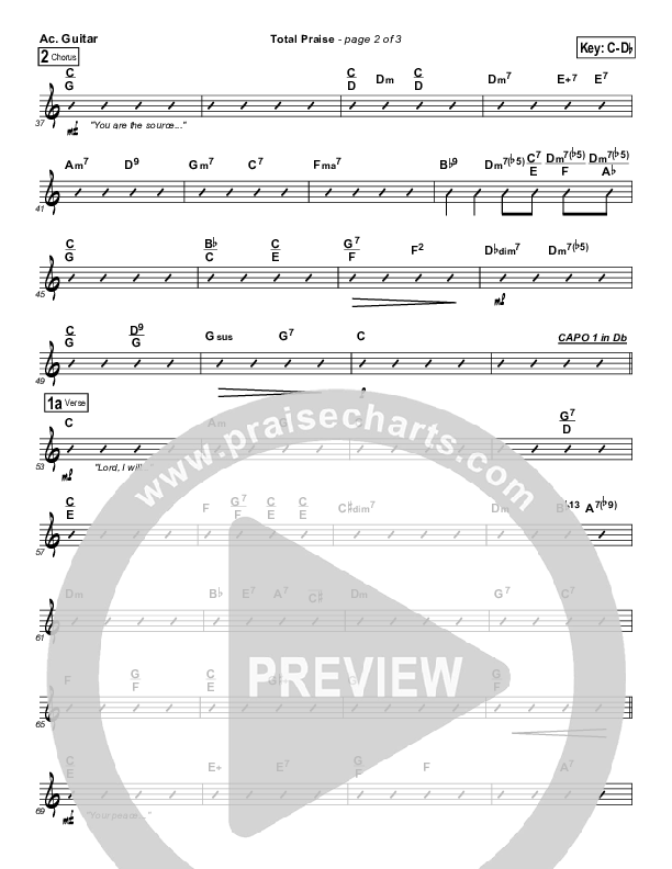 Total Praise Acoustic Guitar (Songs of Brooklyn Tabernacle Choir (PraiseCharts Edition))