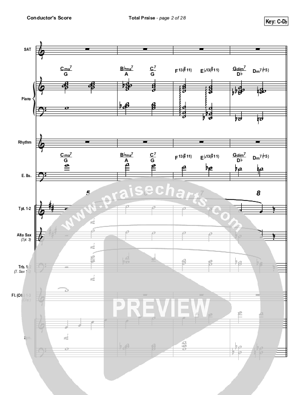 Total Praise Conductor's Score (The Brooklyn Tabernacle Choir)