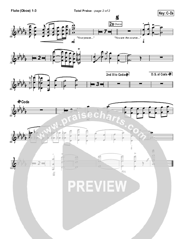 Total Praise Flute/Oboe 1/2/3 (The Brooklyn Tabernacle Choir)