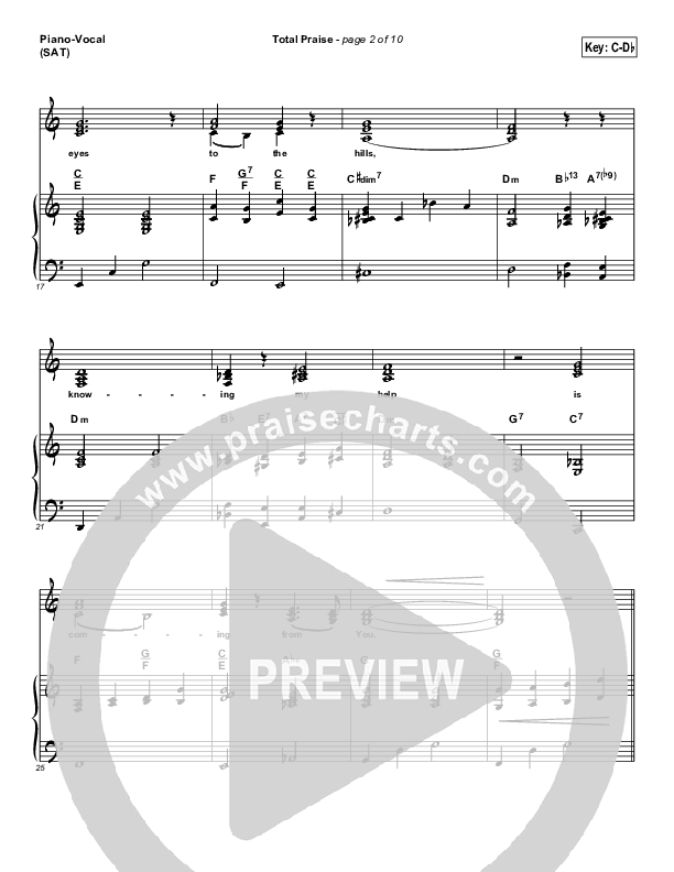 Total Praise Piano/Vocal Pack (The Brooklyn Tabernacle Choir)