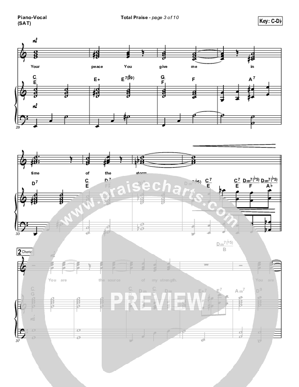 Total Praise Piano/Vocal & Lead (The Brooklyn Tabernacle Choir)