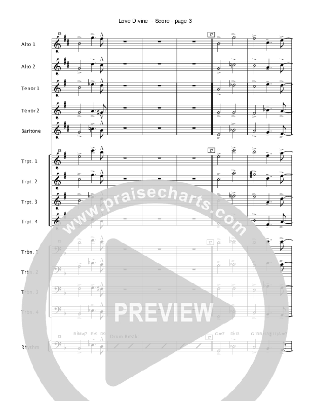 Love Divine (Instrumental) Orchestration (Crosswinds Big Band)