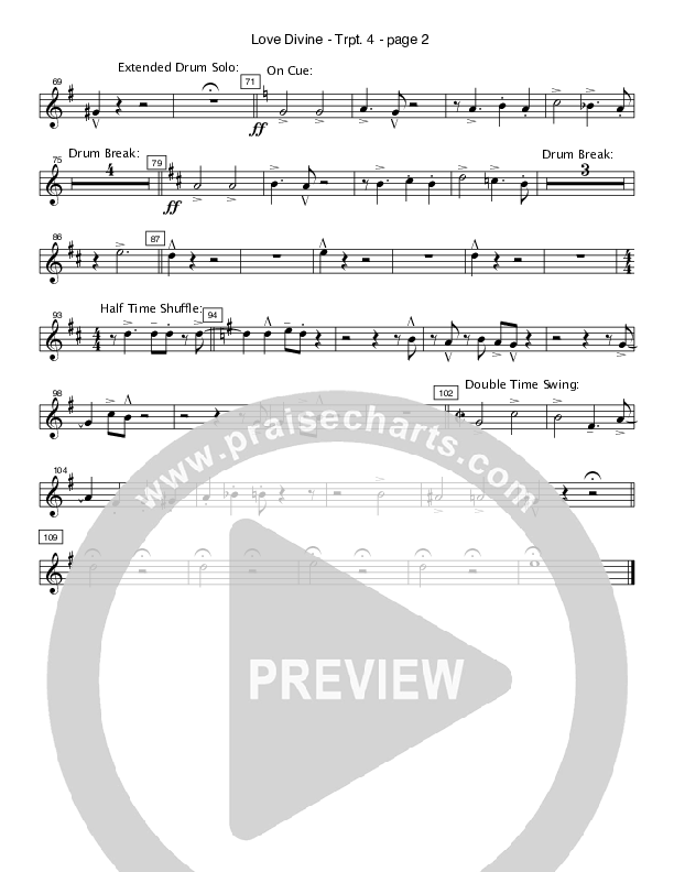 Love Divine (Instrumental) Trumpet (Crosswinds Big Band)