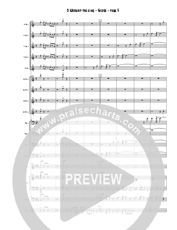 O Worship the King (Instrumental) Orchestration (Crosswinds Big Band)