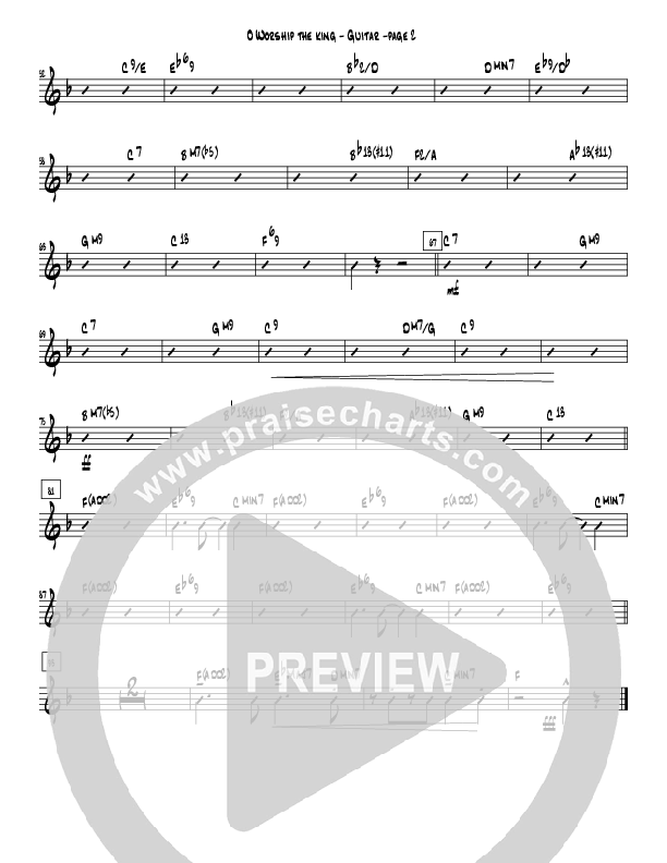 O Worship the King (Instrumental) Guitar (Crosswinds Big Band)