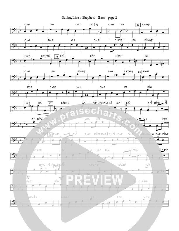 Savior Like a Shepherd (Instrumental) Double Bass (Crosswinds Big Band)