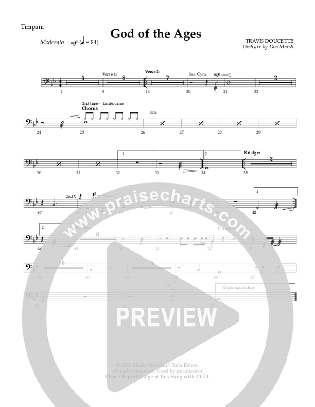 God Of The Ages Timpani (Exodus)